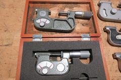 Pressure Micrometers, 0-1" & 1-2", (1) Mahr Bench Micrometer with Millimess Indicator, Other Assorted Brands, Mitutoyo, Scherr Tumico