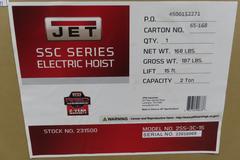 Jet 2SS-3C-15 (Model 231500) 2 Ton Electric Chain Hoist (New in Box)