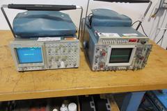 Tektronix 2430A and Tektronix 366 Oscilloscopes with Assorted Manuals and Accessories