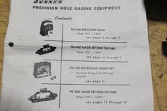 Sunnen Gage Setting Fixture, Model PG400, Range .100" - 1.500",  in Plastic Carry Case