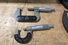 Micrometer Set 1" - 6", Various Brands in Set, with Wooden Case