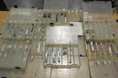 Gage Pins and Pin Holders,  Go/No-Go Pin Sets in Plano Plastic Divider Cases