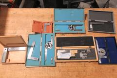 Mitutoyo, Starrett and Other Precision Protractors and Squares