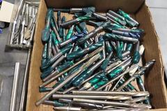 Drills, Taps, Reamers, End Mills, Including Carbide and High Speed Steel and Grinding Wheel Dresser with Assorted Cutters.