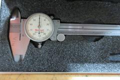 Dial and Vernier 0-6" Calipers, Metric and Standard, Various Brands, (3) Starrett, (2) Mitutoyo, (1) Etalon