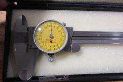 Dial and Vernier 0-6" Calipers, Metric and Standard, Various Brands, (3) Starrett, (2) Mitutoyo, (1) Etalon