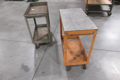 Steel Rolling Shop Carts with 2 Shelves (2 Carts)