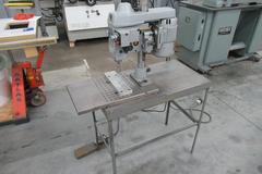 SpeedyCut ST-0 Tapping Machine with 5" Throat W/ Foot Pedal, Mounted On Metal Table