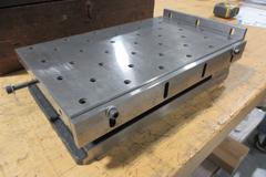 Omer E. Robbins Sine-Plate Precision Ground with Threaded Mounting Holes 0-90 Degrees and Wood Case