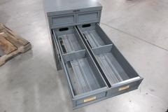 Systems 5 Drawer Metal File Card Cabinet with Removable Trays