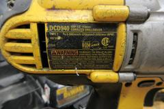 Dewalt 18 Volt Variable Speed Drill DCD940, and 1/4" Impact Driver DC825, Both with Batteries, Chargers and Carry Cases