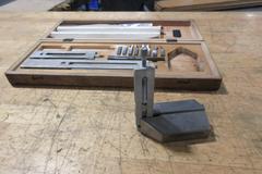 C.E. Johanssson Ford Guage Block Stacking Set, With Base, Specialty Blocks and Stacking Vises