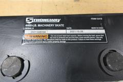Machinery Moving Skates 4400 LB Ea. Capacity, (3) Ironton, (1) Strongway