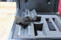 Small Vee Block Sets, Gage Blocks, (2) Suburban Tool Manual Magnetic Chucks 2.625" x 5.25"