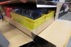 Ironton Metal Wall Mount Racks with Plastic Storage Bins, (6 kits) **New In Boxes**