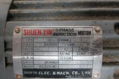 Shuen Yin 3 Phase Induction Motor 1/4hp 1720rpm 