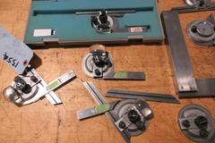Mitutoyo Precision Vernier Protractors, and (1) Digital 