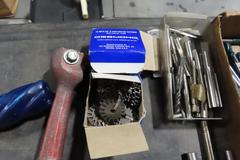 Drills, Taps, Reamers, End Mills, Including Carbide and High Speed Steel and Grinding Wheel Dresser with Assorted Cutters.