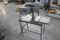 SpeedyCut ST-0 Tapping Machine with 5" Throat W/ Foot Pedal, Mounted On Metal Table