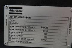 Atlas Copco GA 160 VSD 233 HP Variable Speed Drive Rotary Air Compressor 