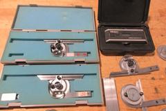Mitutoyo Precision Vernier Protractors, and (1) Digital 