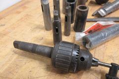 Riten Live Center, Dead Center, Jacobs No.18 Keyed Chuck, Assorted Morse Taper Adapters #2 - #6