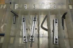 Gage Pins and Pin Holders,  Go/No-Go Pin Sets in Plano Plastic Divider Cases