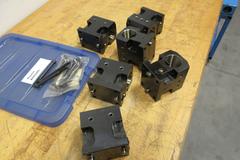 BMT (6) Miyano Tool Holders 1.75" Diameter, 56mm x 68mm Bolt Pattern with Mounting Bolts