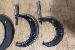 Micrometer Set 1" - 6", Various Brands in Set, with Wooden Case