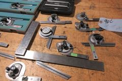 Mitutoyo Precision Vernier Protractors, and (1) Digital 