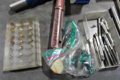 Drills, Taps, Reamers, End Mills, Including Carbide and High Speed Steel and Grinding Wheel Dresser with Assorted Cutters.