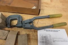 Roper Whitney Rivet Press with Boxes of Rivets, Aluminum, Steel Brass