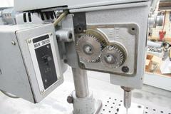 SpeedyCut ST-0 Tapping Machine with 5" Throat W/ Foot Pedal, Mounted On Metal Table