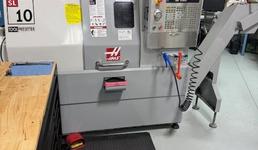 Haas SL-10 CNC Turning Center, Haas Coldfire CNC Control, Collet Chuck, Tool Setter, Chip Conveyor