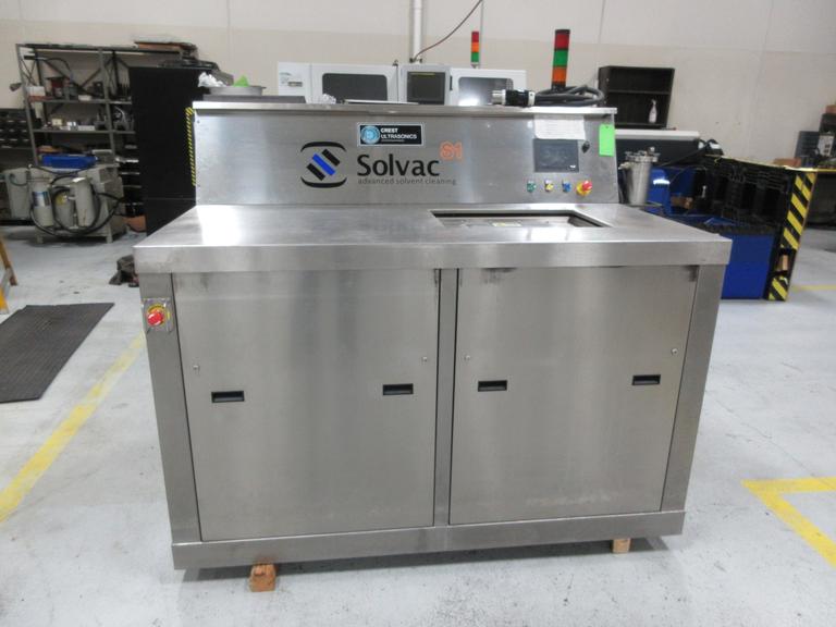 Crest Ultrasonics Solvac S1-1812 Vapor Degreaser System with Distilling Unit and (2) 5 Gallon Pails of Solvent