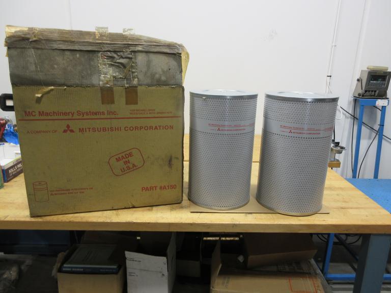 Mitsubishi Wire EDM Filtration Canisters, Part #A150, (2 pcs) ***New In Box** 12" Dia x 20"H