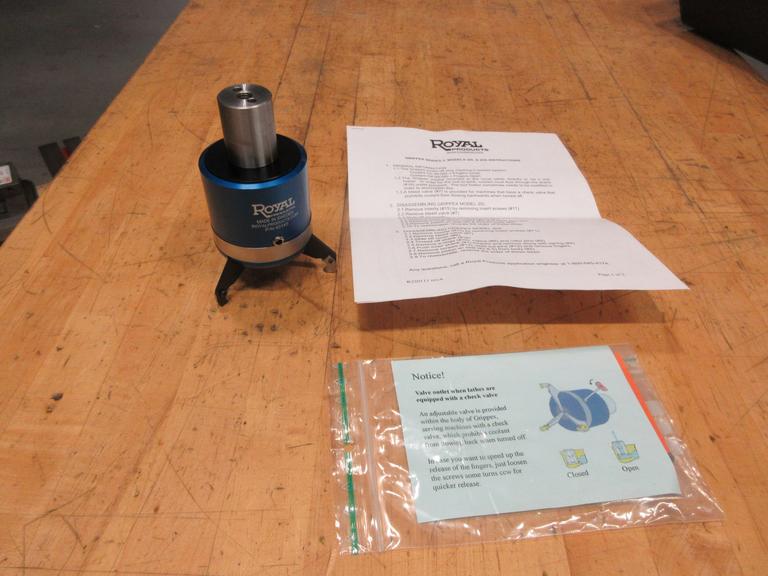 Royal Grippex 20L Coolant-Actuated CNC Bar Puller, 1-1/4" Round Shank - 43145 ***New Unused***