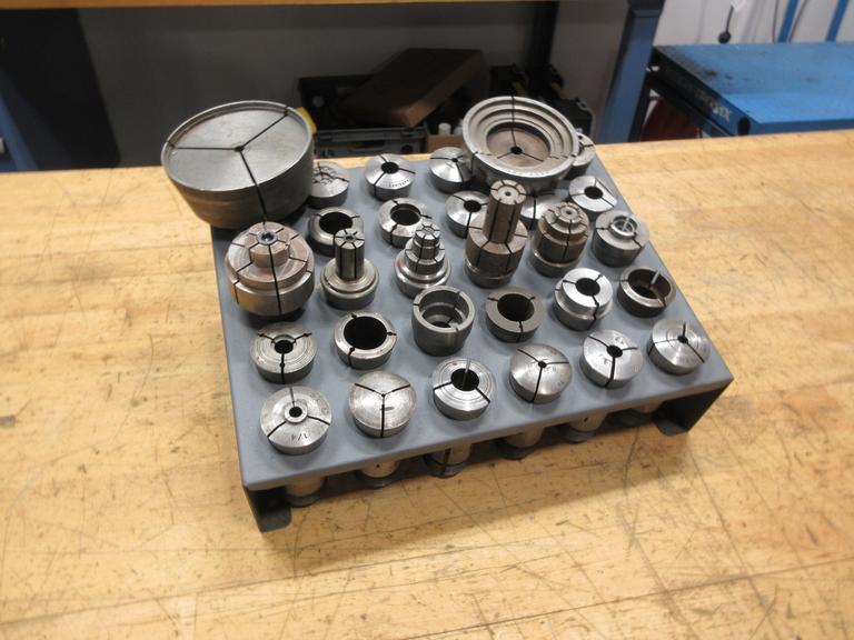 5C Collets Regular, Emergency and Expanding Types with Huot 30 Place Collet Rack