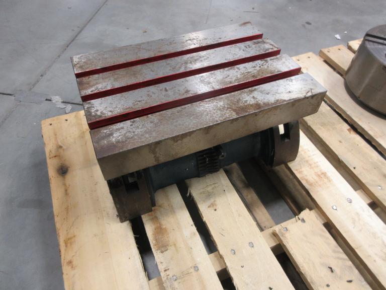 Tilting Table, Adjustable +/- 50 Degress, 3 T-Slots, Table Mountable, 15" x 10" Work Surface