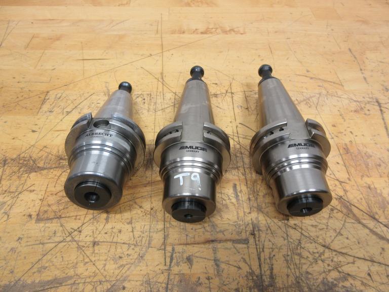 Albrecht (1) and Emuge (2) CAT40 Hydraulic Tool Holders
