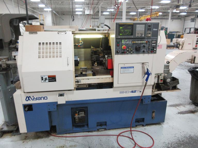 Miyano BND-42T5 CNC Turning Center with Fanuc Control, (2) Turrets