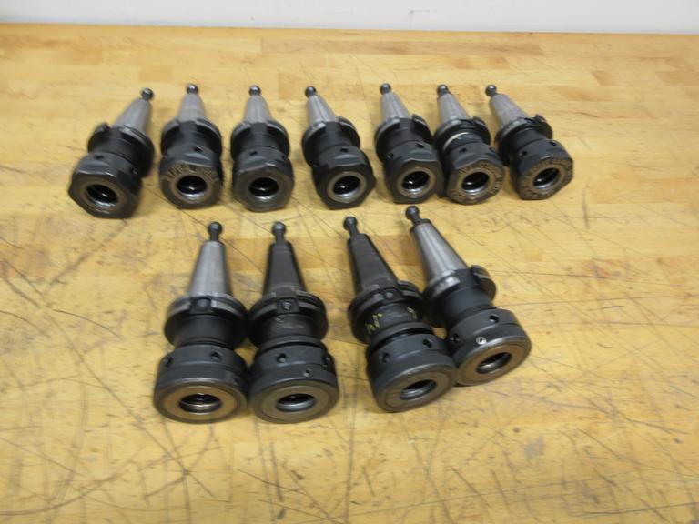 CAT40 Collet Type Tool Holders (7) Parlec 10SC3 SA100 Collet Type, (4) Command TG100 Collet Type