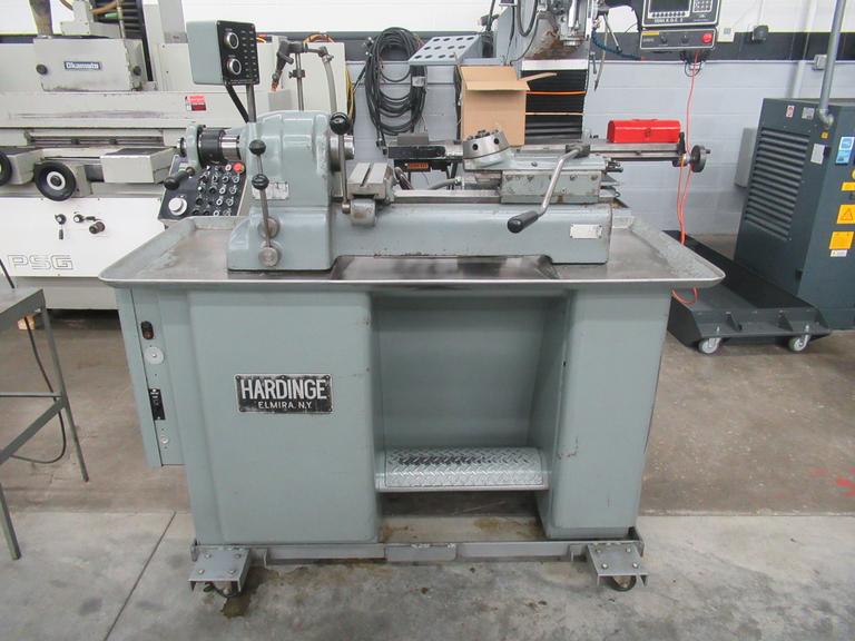 Hardinge DV-59 Speed Lathe, 6 Position End-Working Turret, Production Cross Slide, 5C Lever Collet Closer