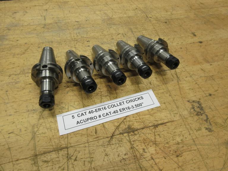  Accupro (5 pcs) CAT40 ER16 Collet Type Tool Holders, 3.5" Gage Length