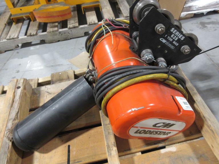 CM LodeStar L-2 Electric Chain Hoist 1 Ton Capacity