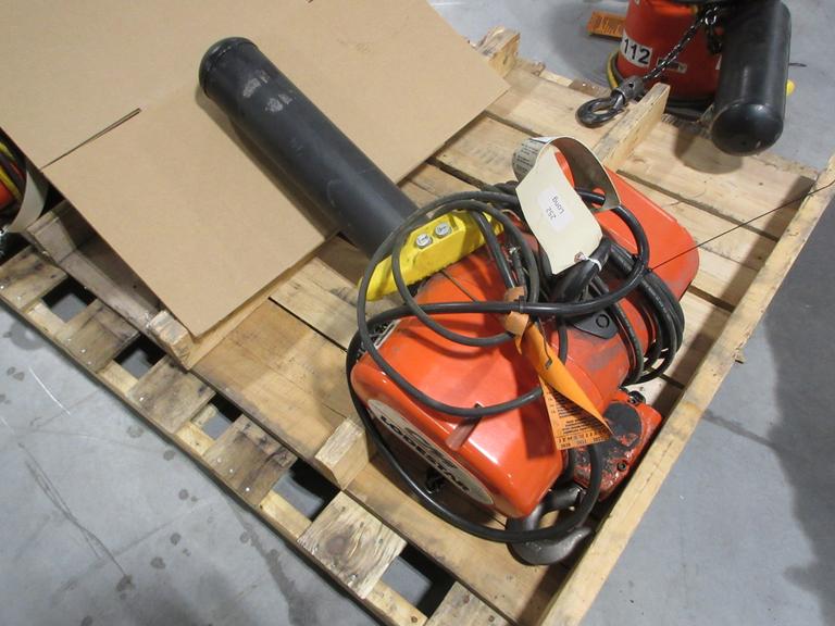 CM Lodestar RR-2 Electric Chain Hoist 2 Ton Capacity
