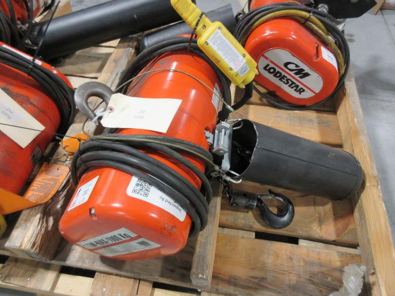 CM Lodestar L-2 Electric Chain Hoist 1 Ton Capacity