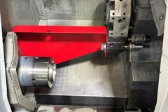Haas SL-10 CNC Turning Center, Haas Coldfire CNC Control, Collet Chuck, Tool Setter, Chip Conveyor