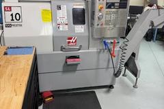 Haas SL-10 CNC Turning Center, Haas Coldfire CNC Control, Collet Chuck, Tool Setter, Chip Conveyor