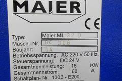 Maier ML32D 9 Axis Proline CNC Swiss Lathe with LNS Hydrobar Express 332 Bar Feeder and Shopmade High Pressure Coolant System